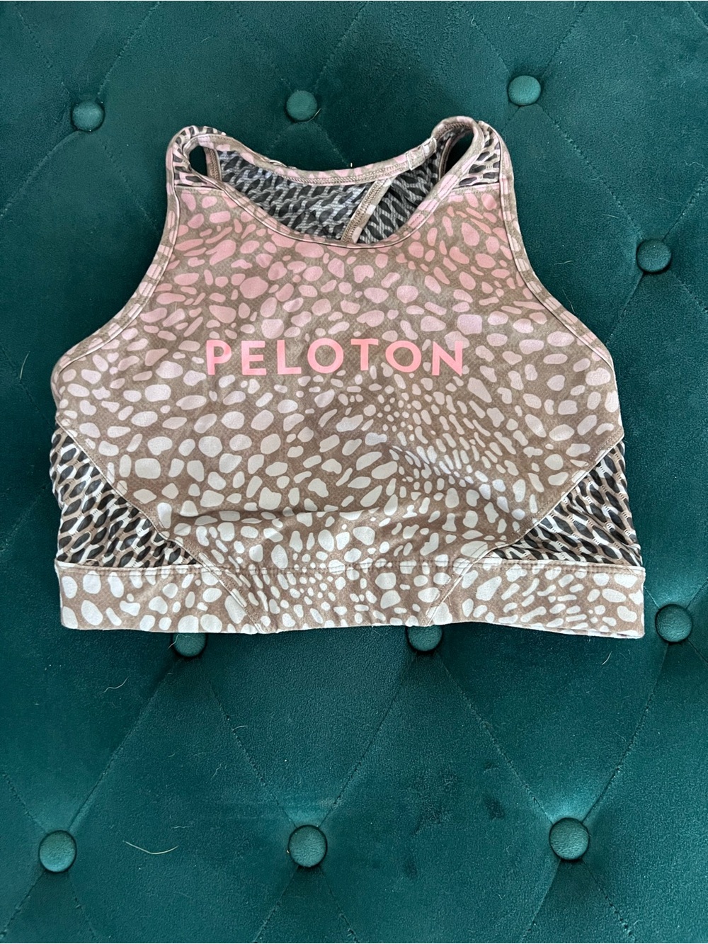 Peloton X WITH Collab Women's Riverstone High Neck Sports Bra Size: M